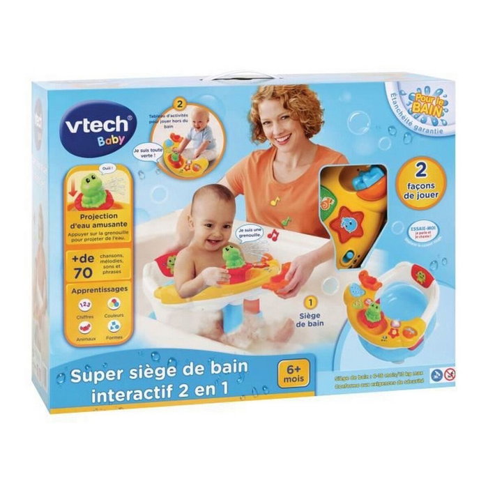 Vtech Baby Asiento de baño interactivo Super 2 en 1 Vtech Baby Asiento de baño interactivo Super 2 en 1