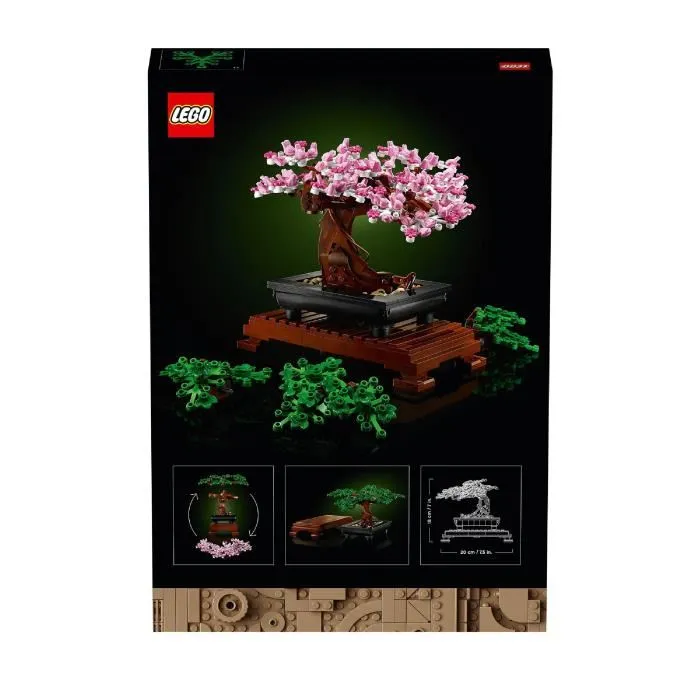 Lego 10281 Bonsai Creator Expert, Kit de Decoración Botánica de Bricolaje para Adultos