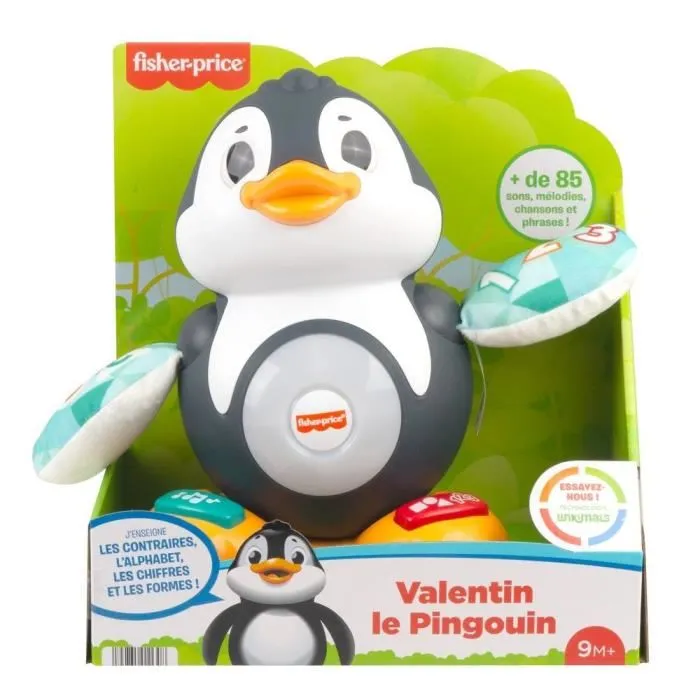 Fisher-Price Valentine the Penguin Linkimals - Juguete Musical con Luces, Movimientos y Canciones para Aprendizaje Temprano Bebés +9 Meses