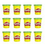 Play-Doh Pack 12 Botes Verdes E4828 Hasbro Plastilina Infantil +3 Años