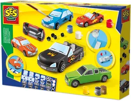 Ses Creative Kit para Moldear y Pintar Coches de Yeso para Hacer Autos que Ruedan