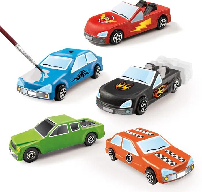 Ses Creative Kit para Moldear y Pintar Coches de Yeso para Hacer Autos que Ruedan