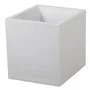 Eda Maceta Cuadrada Graphit - 39 x 39 x 43 cm - Capacidad 35 L - Ceruse Blanco