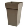 Eda Maceta Toscana Cuadrada Alta Taupe 39x39x65 cm 62L