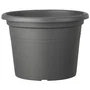 Deroma Maceta redonda Day R Antracita 50 cm H34,9 cm Capacidad 41 litros Uso Exterior Material Reciclado Resistente Heladas UV