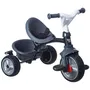 Smoby Triciclo Baby Driver Plus Gris - Bicicleta Evolutiva Infantil desde 10 Meses con Ruedas Silenciosas y Freno de Estacionamiento