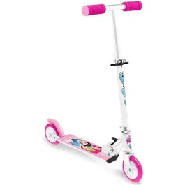 Stamp Princesas de Disney Scooter Plegable para Niña - Altura Ajustable, Freno de Pie y Rodamiento ABEC 5