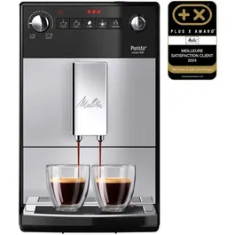 Melitta F230-101 Cafetera Espresso Automática con Molinillo de Granos - 1450W - Tanque 1.2L - Plata