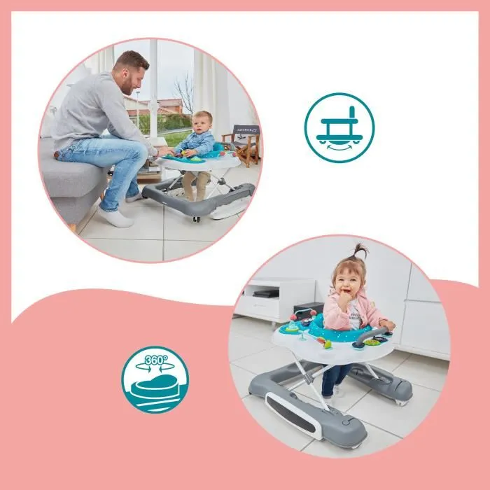 Babymoov Silla de Paseo 5 en 1 para Bebé, Andador, Columpio y Parque Infantil, desde 6 meses