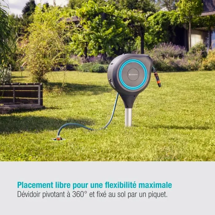 Gardena Enrollador Automático RollUp M 20 m Manguera Jardín Ordenada Práctica