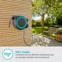 Gardena Enrollador de manguera automático de pared RollUp L 30 m con borde blanco