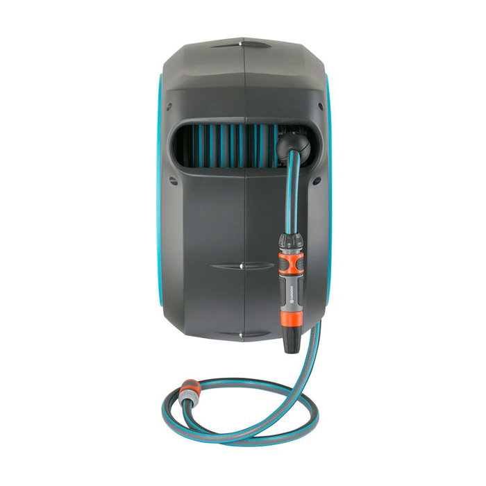 Gardena Rollup Enrollador de Manguera Automático 25 m Ø13 mm con Lanza Pulverizadora y Conectores