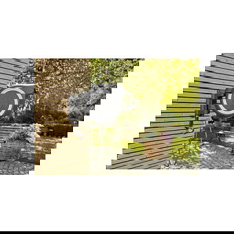 GARDENA Wand-Schlauchbox RollUp, Carrete de Pared Automático para Manguera, Incluye Manguera 30 m (1,3 cm), Negro/Azul/Gris