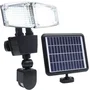 Lumi Jardin Proyector Solar H23cm con LED y Detector de Movimiento, Blanco