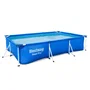 Bestway Deluxe Splash Frame Pool Piscina Tubular Rectangular Infantil Extraíble 300x201x66 cm 3300L PVC