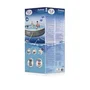 Bestway Piscina Fast Set con Patrón de Ratán Gris y Depurador 396x84 cm