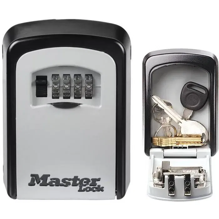 Master Lock Caja de llave segura Formato M - Combinación programable de 4 dígitos - Almacenamiento seguro para llaves