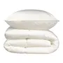 Cocoon Paquete Ropa de Cama Microfibra Edredón 140x200 cm + Almohada 60x60 cm Blanco