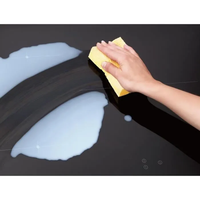 Brandt BPI6413BM Placa de Inducción / Gas Mixta - 4 Zonas - 51 x 58 cm - Vidrio Negro