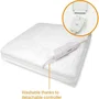 Medisana 61220 Cubrecolchón Calefactable con Dos Zonas de Calentamiento para Cuerpo y Pies, Suave y Acolchado
