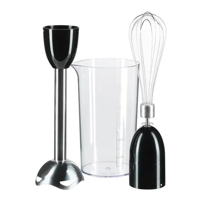 Continental Edison CEHB01 Licuadora de inmersión - Batidora de mano, Negro, 400W