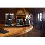 Delonghi ECOV 310.BK Cafetera Espresso Classic Icona Vintage - Negro Mate / Chocolate - 1100W, 15 Bares, Depósito 1.4L