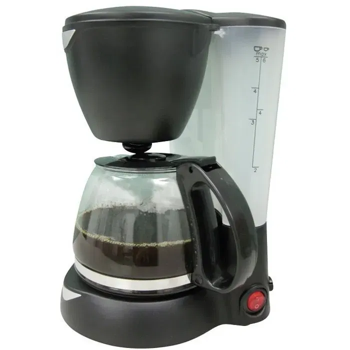 Htc Equipement Cafetera con filtro Negro capacidad 6 tazas uso carretera camion autocaravana bote voltaje 24V potencia 235W