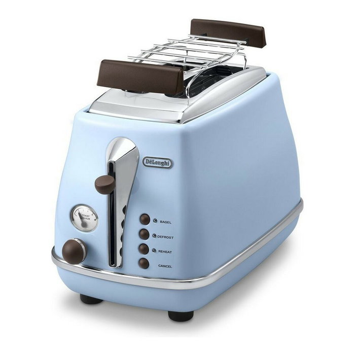 Delonghi Icona Vintage CTOV 2103.AZ Tostadora - Azul y Marrón