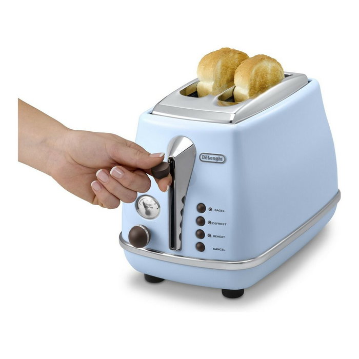 Delonghi Icona Vintage CTOV 2103.AZ Tostadora - Azul y Marrón