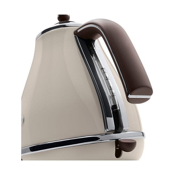 DeLonghi KBOV2001.BG Hervidor de Agua 1.7L 2000W Beige Acero Inoxidable Sin Cables