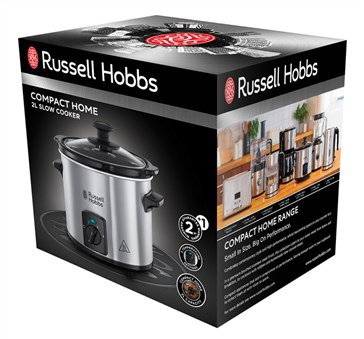 Russell Hobbs 25570-56 Olla de Cocción Lenta Compact Home Acero Inoxidable
