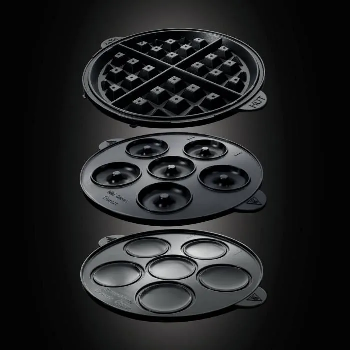 Russell Hobbs 24620-56 Waffle maker Fiesta 3 en 1 para Waffle, Cupcake y Donut - 900 W