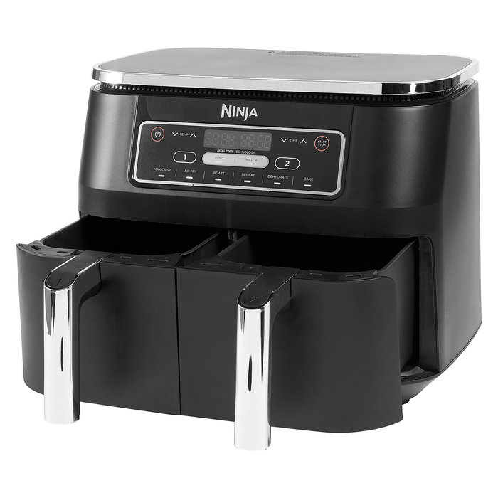 Ninja AF300EU Freidora de Aire Caliente Foodi Dual Zone, Doble Zona, 7.6 L