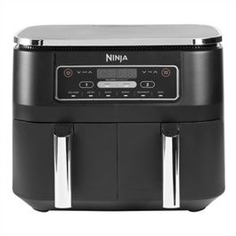 Ninja AF300EU Freidora de Aire Doble Compartimento 7.6L 6 en 1, Cocina 2 Alimentos a la Vez