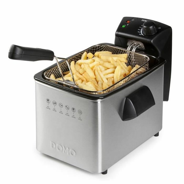Domo DO465FR Freidora eléctrica semiprofesional - Acero inoxidable