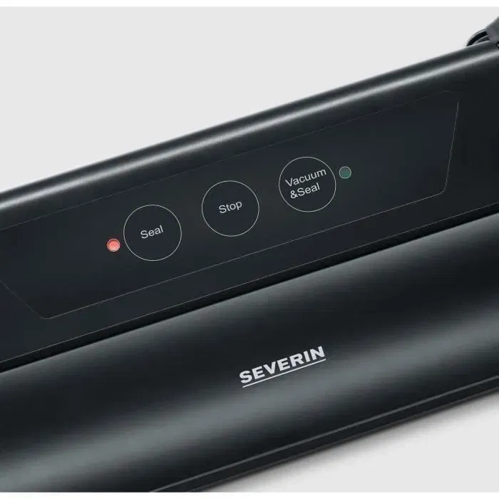 Severin FS3610 Bolsa de Refresco Compacta - Aspirado y Sellado Automáticos - Mantiene Alimentos Frescos 8 Veces Más