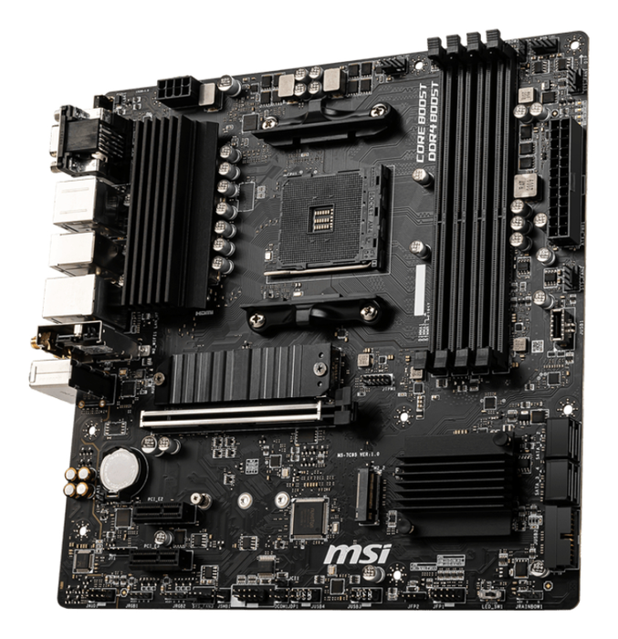 MSI PRO-VDH WiFi Placa Base AMD B550 Zócalo AM4 micro ATX DDR4 SATA III Wi-Fi 5 (802.11ac) Bluetooth 4.2