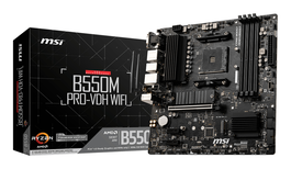 MSI PRO-VDH WiFi Placa Base AMD B550 Zócalo AM4 micro ATX DDR4 SATA III Wi-Fi 5 (802.11ac) Bluetooth 4.2