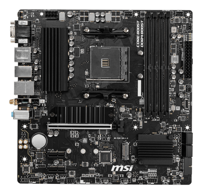 MSI PRO-VDH WiFi Placa Base AMD B550 Zócalo AM4 micro ATX DDR4 SATA III Wi-Fi 5 (802.11ac) Bluetooth 4.2