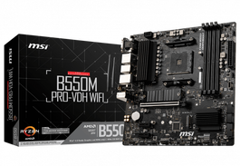 MSI Placa Base B550M PRO-VDH WiFi 911-7C95-008 AMD AM4 DDR4 Micro ATX con Wi-Fi