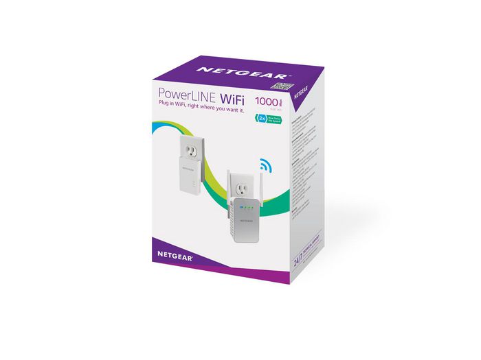 NETGEAR Powerline PLW1000 Kit de Adaptadores WiFi AC y Gigabit Ethernet Blanco