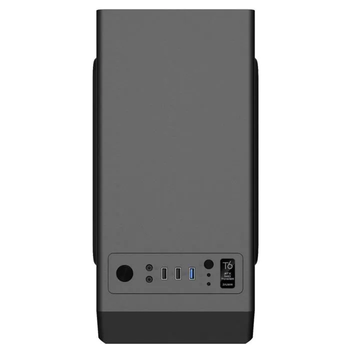 Zalman T6 Negro - Carcasa para PC Torre Central ATX, Micro ATX, Mini ITX - Color Negro