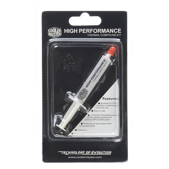 Cooler Master HTK 002 Pasta Térmica - Compuesto de silicona de alta conductividad y estabilidad a altas temperaturas