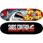 Stamp Monopatín 28 x 8 pulgadas Shark Skids Control Tabla de Skate Doble Patada Cubierta Antideslizante Arce Chino