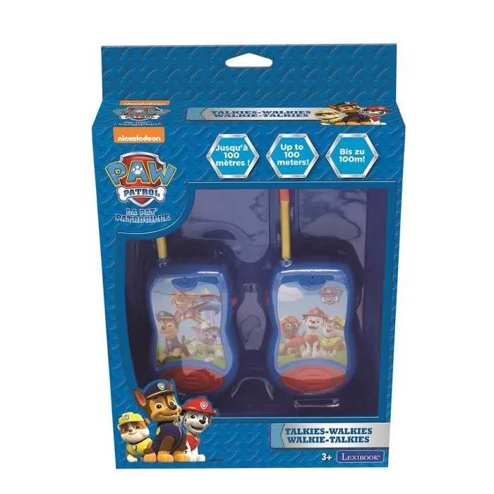 LEXIBOOK Walkie Talkies Patrulla Canina hasta 120 m