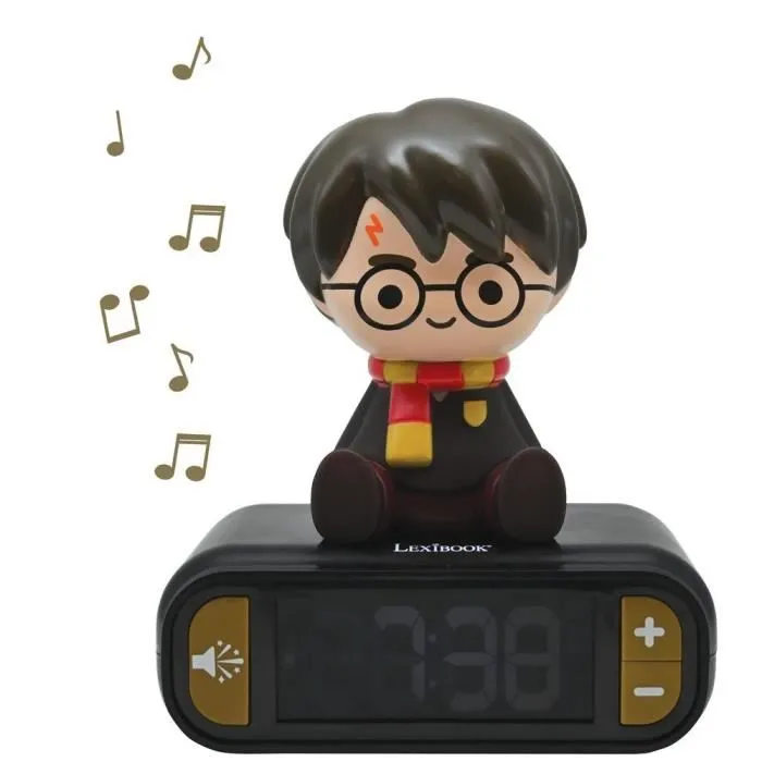 LEXIBOOK Reloj Despertador Digital Harry Potter con Luz Nocturna 3D y Efectos de Sonido LEXIBOOK Reloj Despertador Digital Harry Potter con Luz Nocturna 3D y Efectos de Sonido