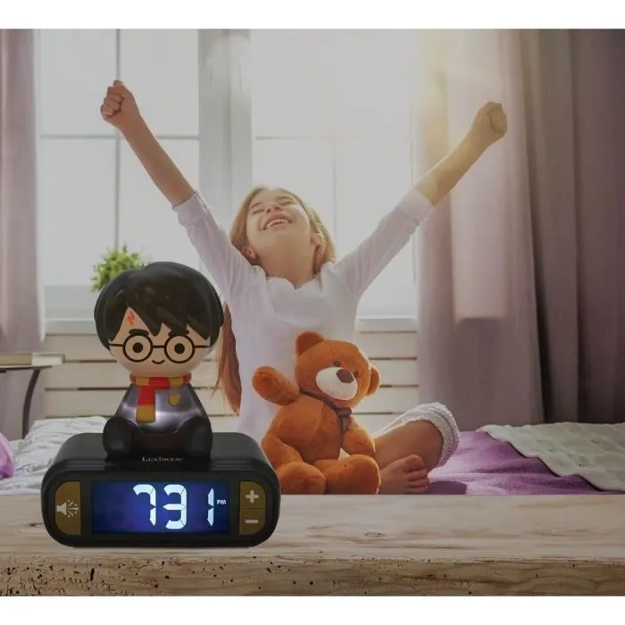 LEXIBOOK Reloj Despertador Digital Harry Potter con Luz Nocturna 3D y Efectos de Sonido LEXIBOOK Reloj Despertador Digital Harry Potter con Luz Nocturna 3D y Efectos de Sonido