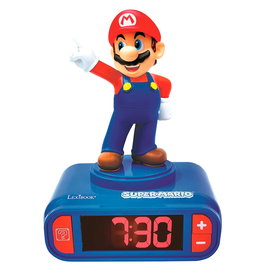 Lexibook Reloj Despertador Super Mario RL800NI para Niños +3 Años con Sonidos del Videojuego