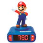 Lexibook Reloj Despertador Super Mario RL800NI para Niños +3 Años con Sonidos del Videojuego