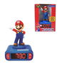 Lexibook Despertador Digital Super Mario con Luz de Noche 3D y Efectos Sonoros, 15x10x20 cm, para Niños
